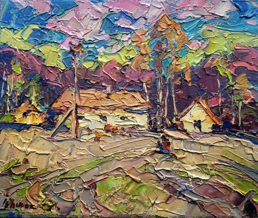 Oil painting Spring wind Kalenyuk Alex: Title: Oil painting Spring wind Kalenyuk Alex Description: AAA2600 *** ABOUT THIS PAINTING *** * TITLE: "Spring wind" * ARTISTS: Kalenyuk Alex * SIZE: 25x30 cm/'9.84x11.81 inches' * MEDIUM: oil,