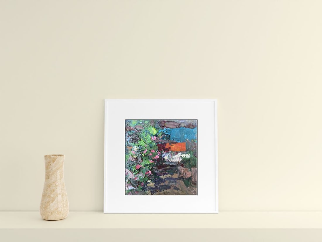 Oil painting Home garden Alexander Nikolaevich Cherednichenko - 2