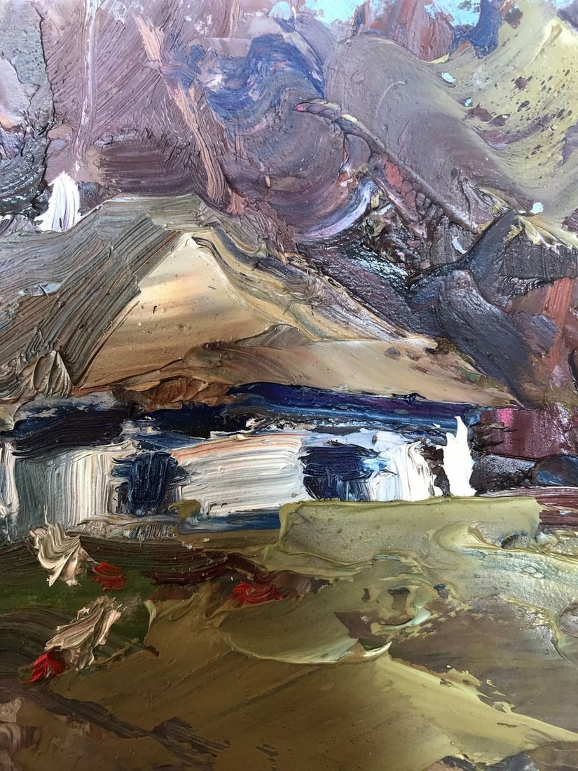 Oil painting House on the outskirts Alexander Nikolaevich Cherednichenko - 10