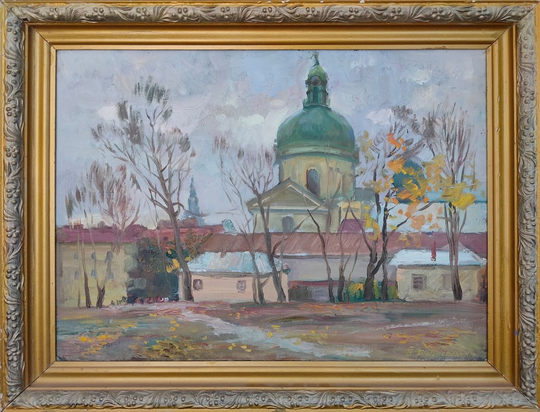 Oil painting Autumn Lviv Mishurovsky V. V.: Title: Oil painting Autumn Lviv Mishurovsky V. V. Description: 51 *** ABOUT THIS PAINTING *** * TITLE: "Autumn Lviv" * ARTISTS: Mishurovsky V. V. * SIZE: 45x61 cm/ 17,71x24,01 inches * MEDIUM: Oil,