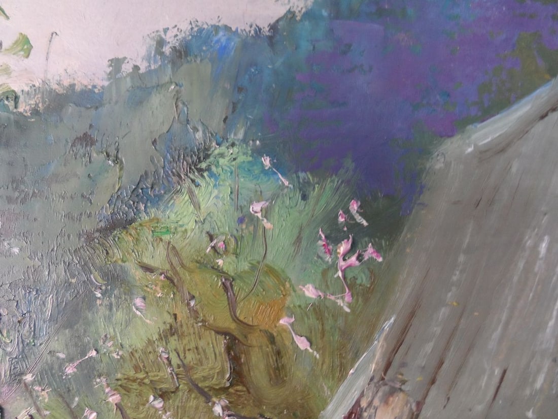 Oil painting Spring. beehives Mishurovsky V. V. - 9
