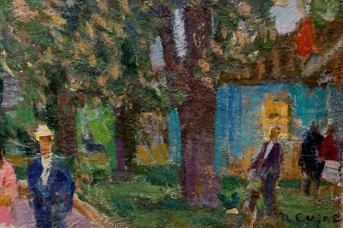 Oil painting After the fair Petro Dorofiyovych Slota - 5