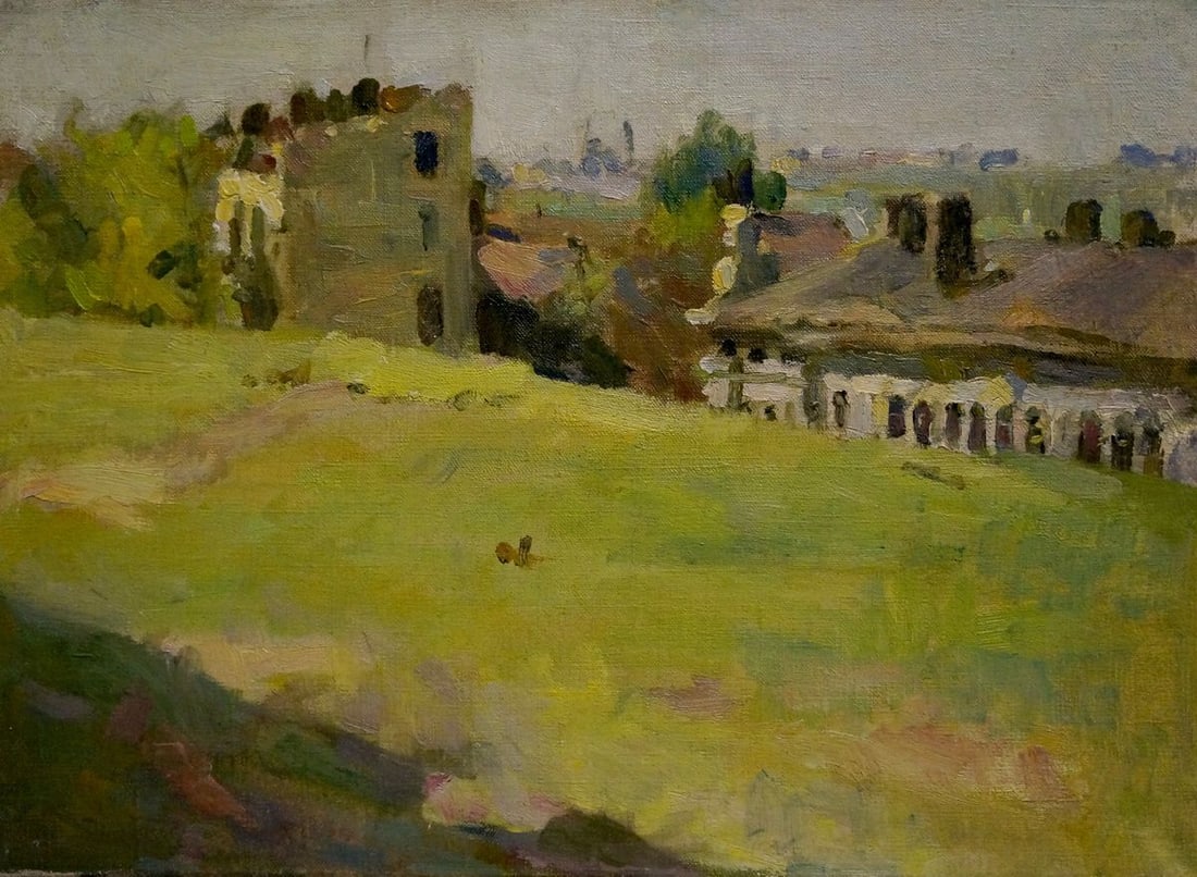 Oil painting View of the village Bozhi Mikhail Mikhailovich: Title: Oil painting View of the village Bozhi Mikhail Mikhailovich Description: Vern 731 *** ABOUT THIS PAINTING *** * TITLE: "View of the village" * ARTISTS: Bozhi Mikhail Mikhailovich * SIZE: 28x38 
