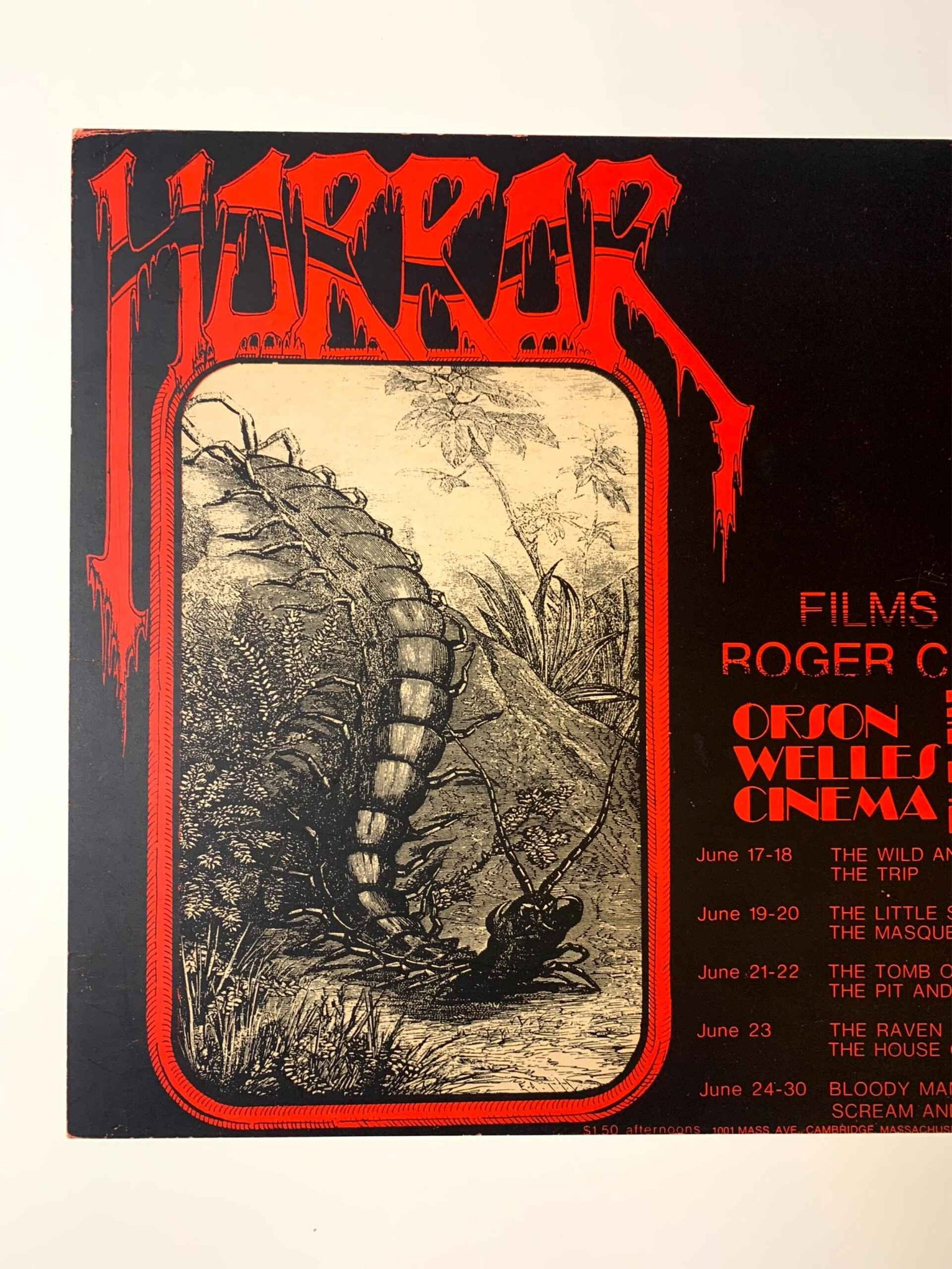 Film Retrospective - Rare Roger Corman - Art Alton Kelly (1970) 12x21 US Advertising Poster - 2