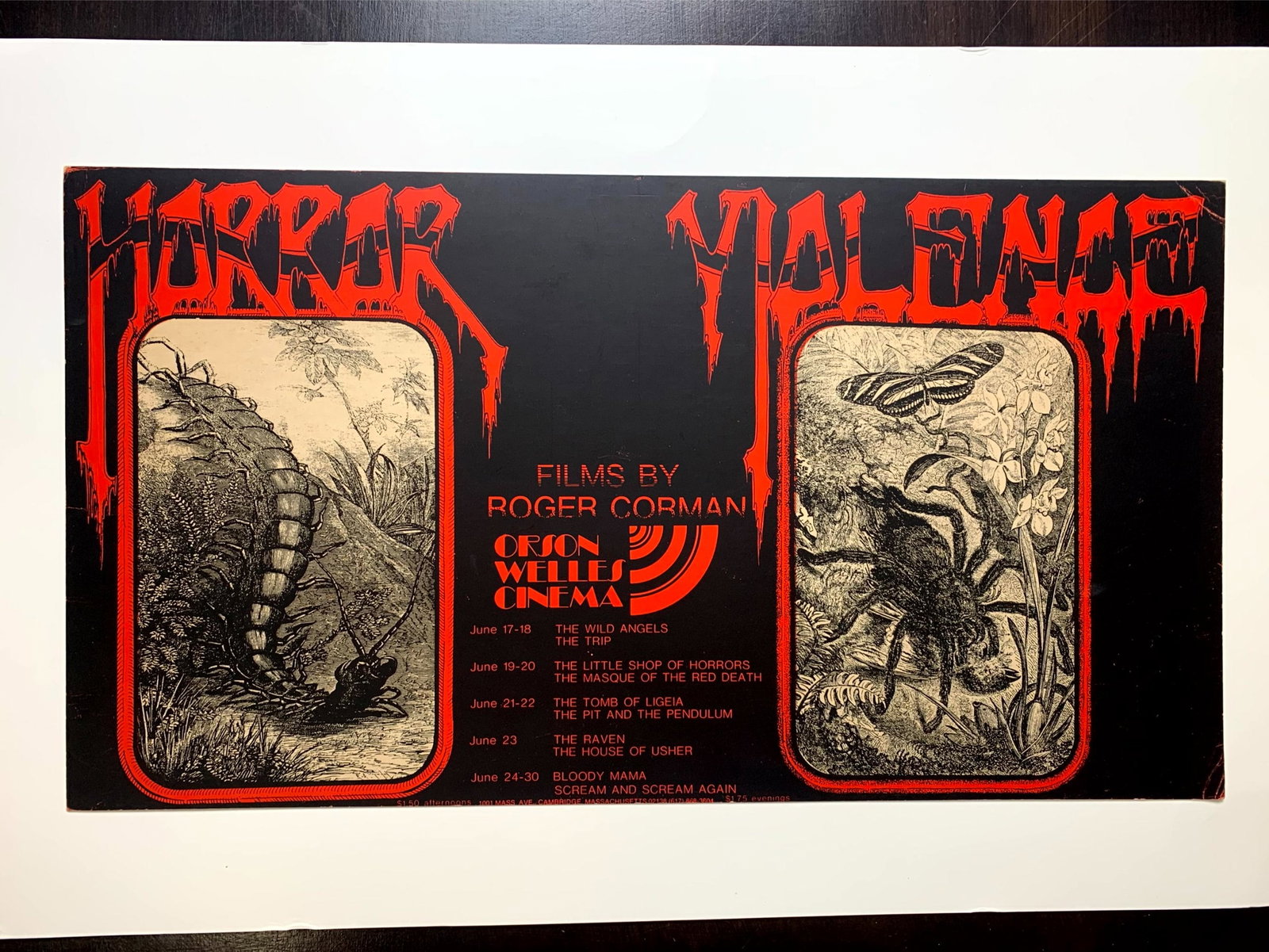 Film Retrospective - Rare Roger Corman - Art Alton Kelly (1970) 12x21 US Advertising Poster - 5
