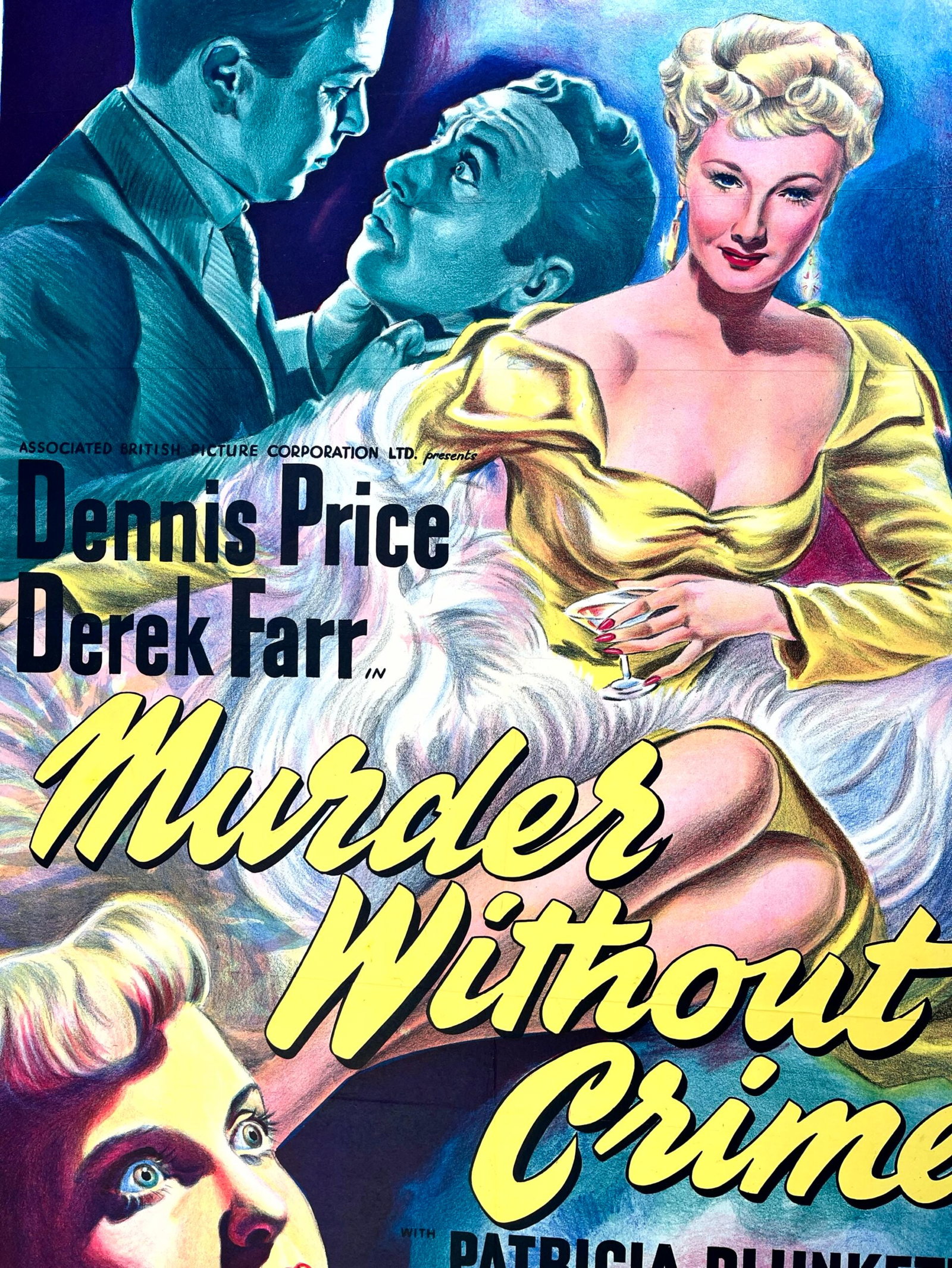 Murder Without Crime (1952) UK Noir One Sheet Movie Poster LB - 7