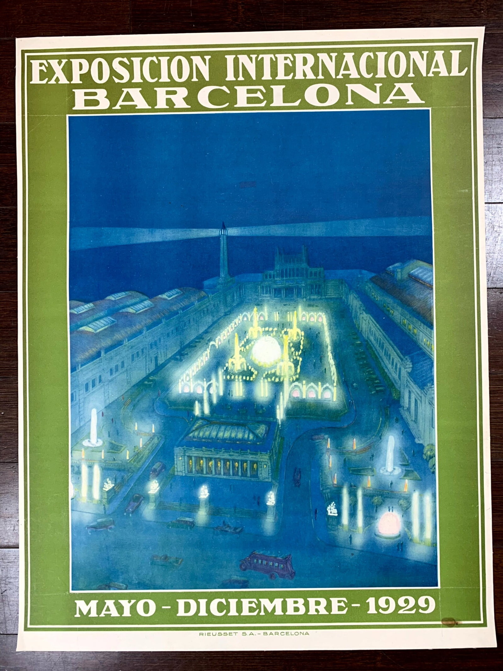 International Exposition - Barcelona (1929) 21.75x27 Belgian Advertising Poster LB: International Exposition - Barcelona (1929) 21.75x27 Belgian Advertising Poster LB Reserve: $446 Shipping: Domestic: Flat-rate of $42 to anywhere within the contiguous U.S. International: Foreign