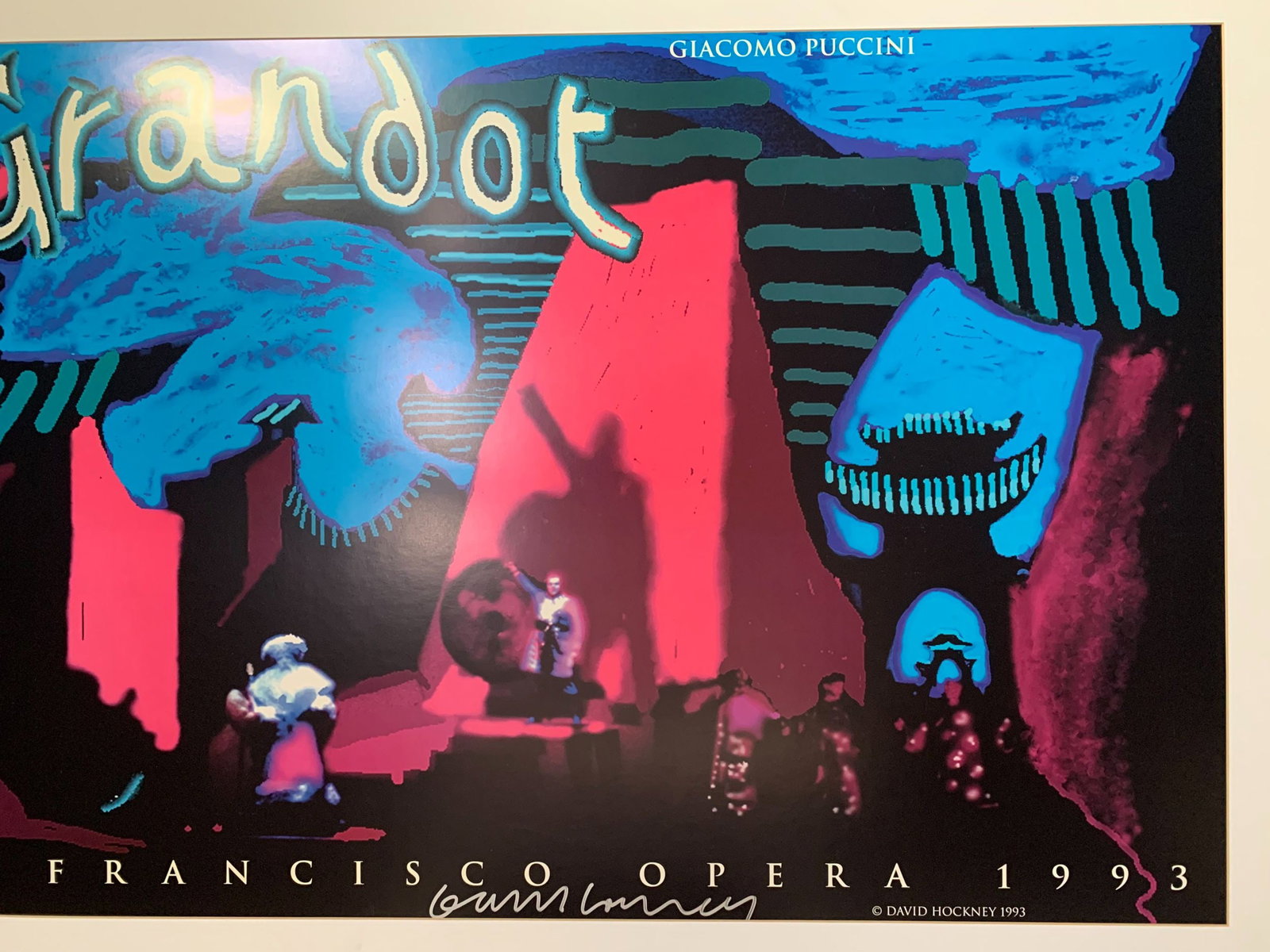Turandot - SF Opera - Signed by Davis Hockney (1993) 24x39.25 US Music Poster - Matte - 5