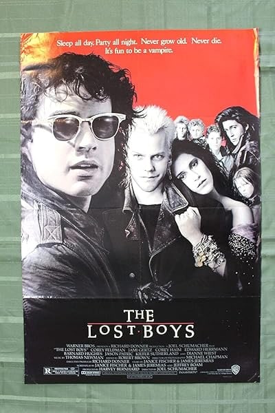 The Lost Boys (1987) US One Sheet Movie Poster: The Lost Boys (1987) US One Sheet Movie Poster Reserve: $425 Shipping: Domestic: Flat-rate of $28 to anywhere within the contiguous U.S. International: Foreign shipping rates are determined by
