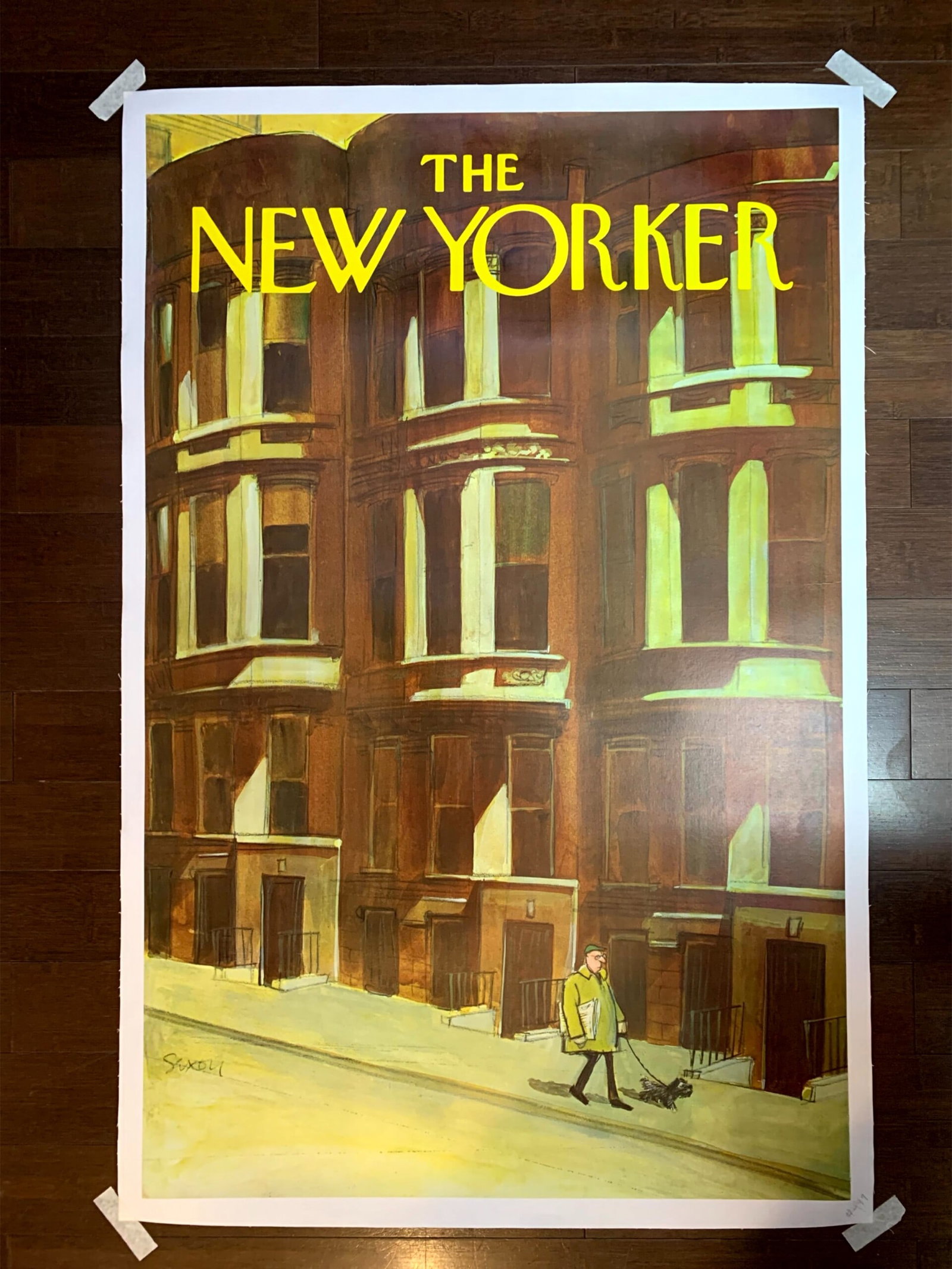 The New Yorker - Art Charles Saxon (1971) 29x45 US Advertising Poster LB: The New Yorker - Art Charles Saxon (1971) 29x45 US Advertising Poster LB Reserve: $425 Shipping: Domestic: Flat-rate of $42 to anywhere within the contiguous U.S. International: Foreign shipping