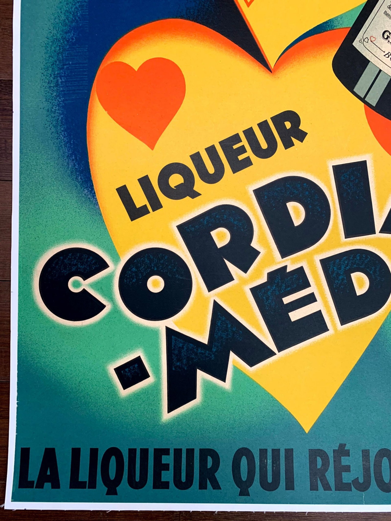 Cordial Medoc - Art by Henri LeMonnier (1936) 22.5"X30" French Advertising Poster LB - 5