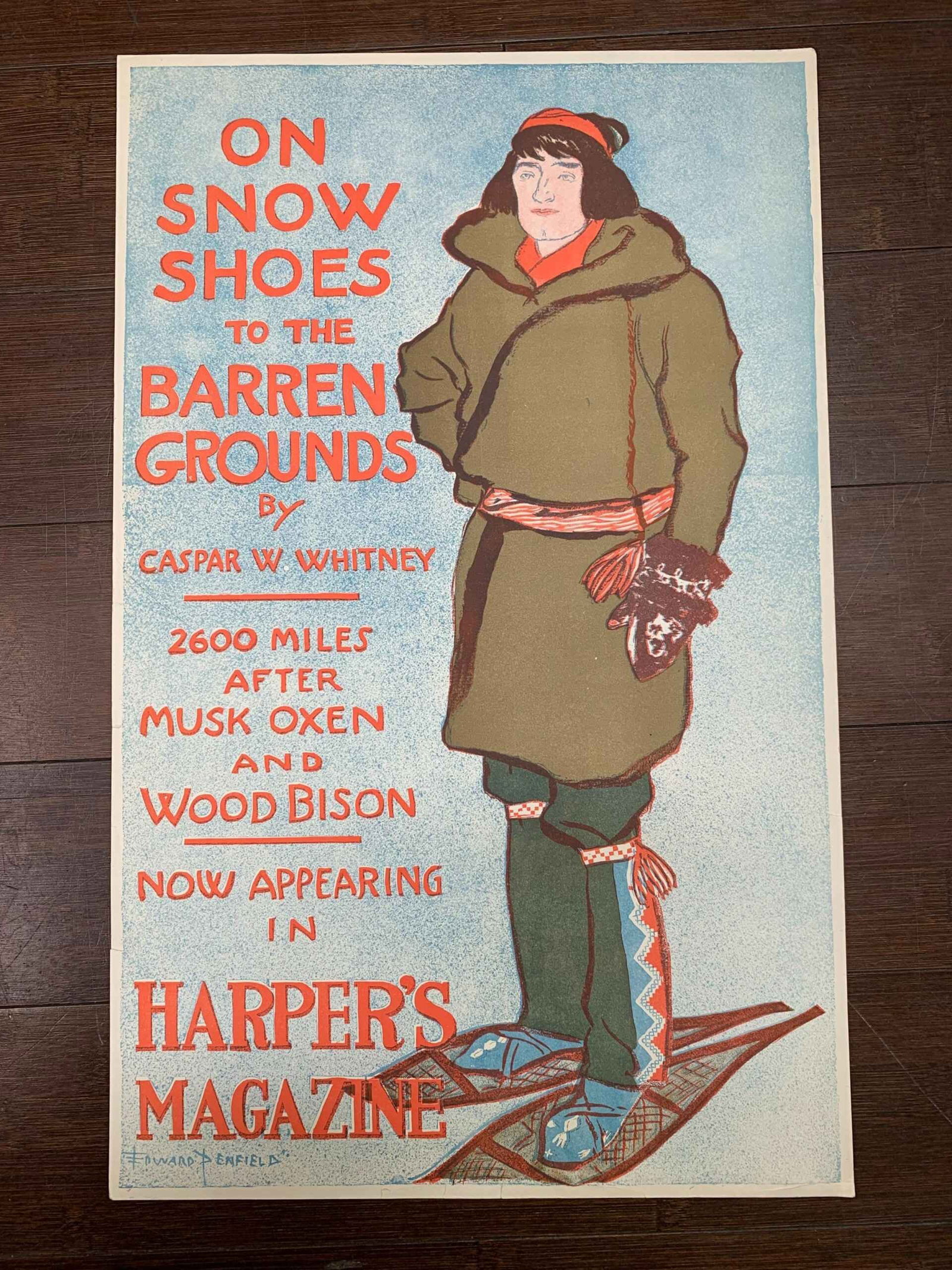 Harper's Magazine - Art by Penfield (1899) 7 x 11.375 US Poster: Harper's Magazine - Art by Penfield (1899) 7 x 11.375 US Poster Reserve: $404 Shipping: Domestic: Flat-rate of $28 to anywhere within the contiguous U.S. International: Foreign shipping rates are