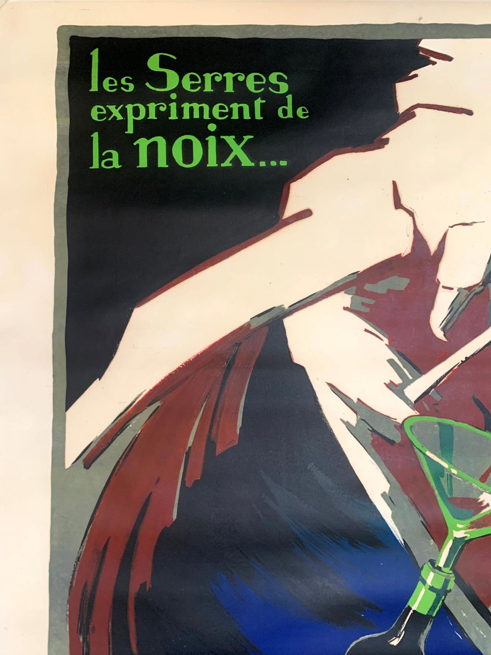 Nuxy Apertif - Art by Favre, G. (1930) 47"x63" French Advertising Poster LB - 4