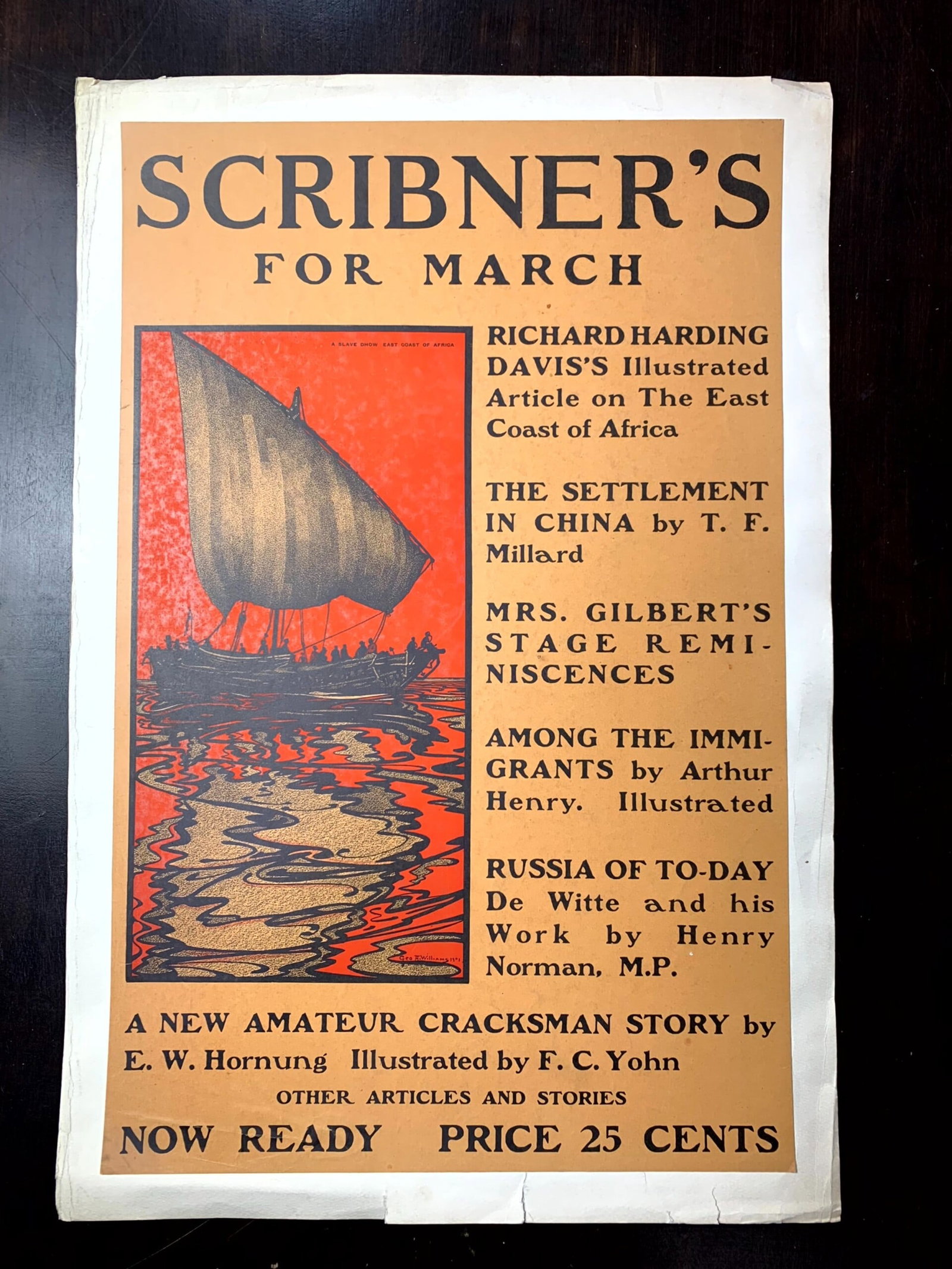 Scribners Bundle x4 (1900's) US News Stand Posters: Scribners Bundle x4 (1900's) US News Stand Posters Reserve: $336 Shipping: Domestic: Flat-rate of $28 to anywhere within the contiguous U.S. International: Foreign shipping rates are determined by