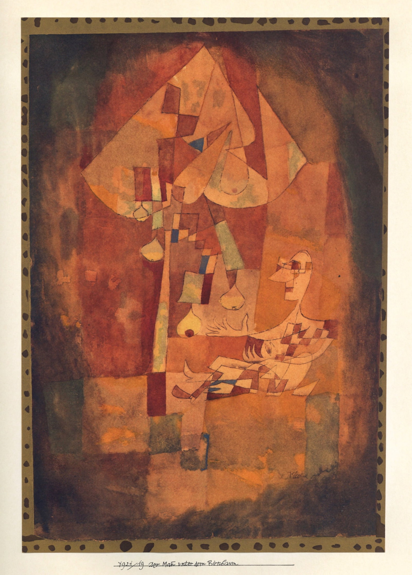 Paul Klee pochoir "L'homme au poirier" - 2