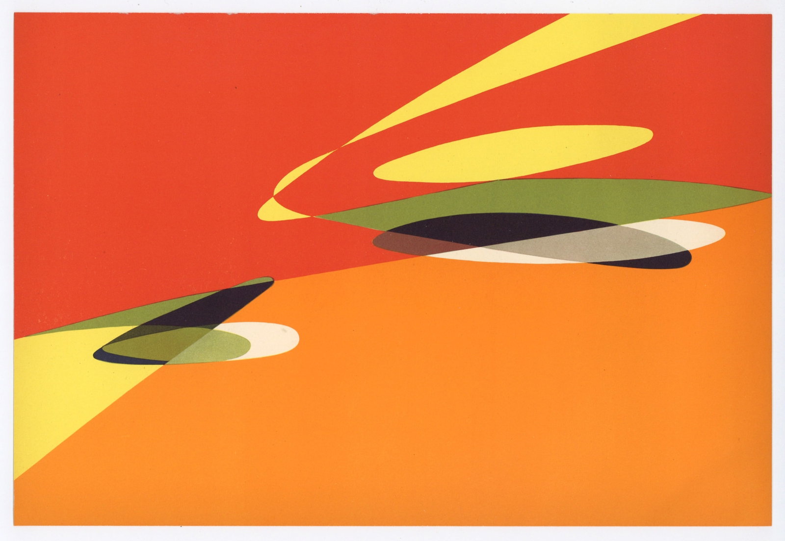 Simonetta Vigevani Jung lithograph, 1955: Medium: lithograph. Published in Milan by Groupe Espace for the very rare 1955-56 volume of Documenti d'Arte d'Oggi. Size: 8 1/2 x 12 1/2 inches (215 x 318 mm). Not signed. Condition: there is a