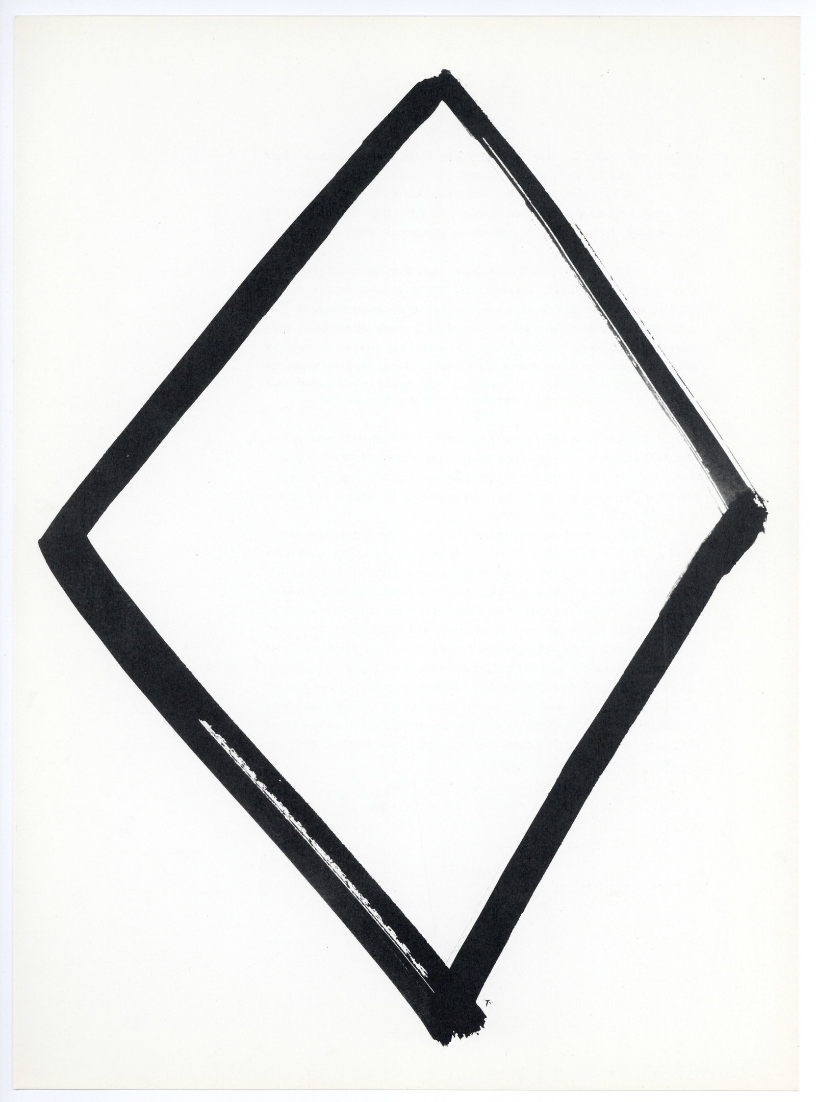 Ellsworth Kelly original lithograph, 1964: Medium: original lithograph. Printed in 1964 for the art revue Derriere le Miroir (issue number 149) and published in Paris by Maeght. Sheet size: 15 x 11 inches (377 x 277 mm). There is printed text