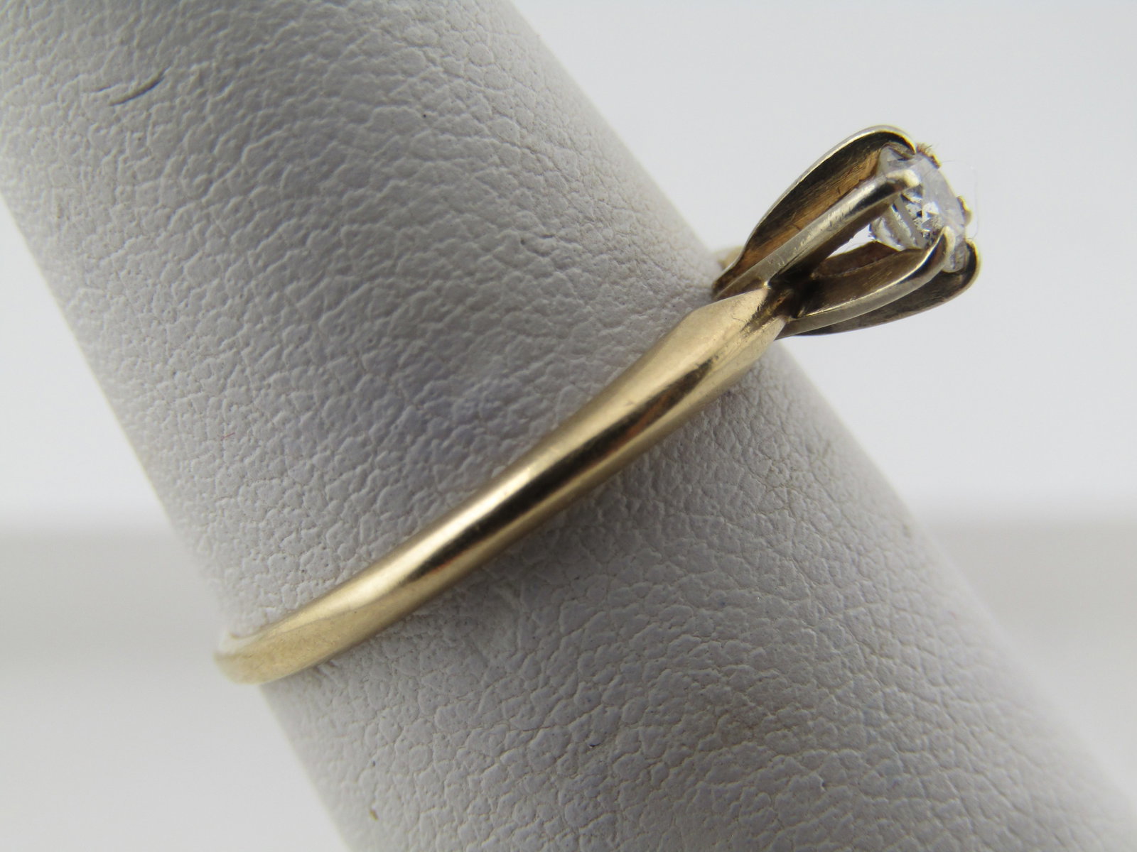 Vintage 14kt Engagement Ring, Sz. 7 .25 CTW, 1940's-1970's - 3