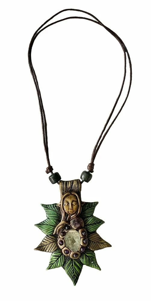 New Brown Artisan Hand Made Fairy Necklace - 2