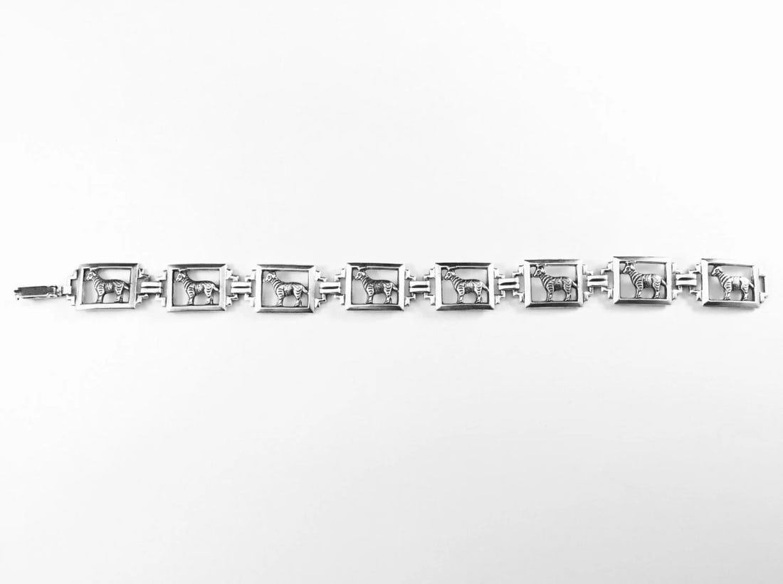 Sterling Silver Dog Bracelet - 4