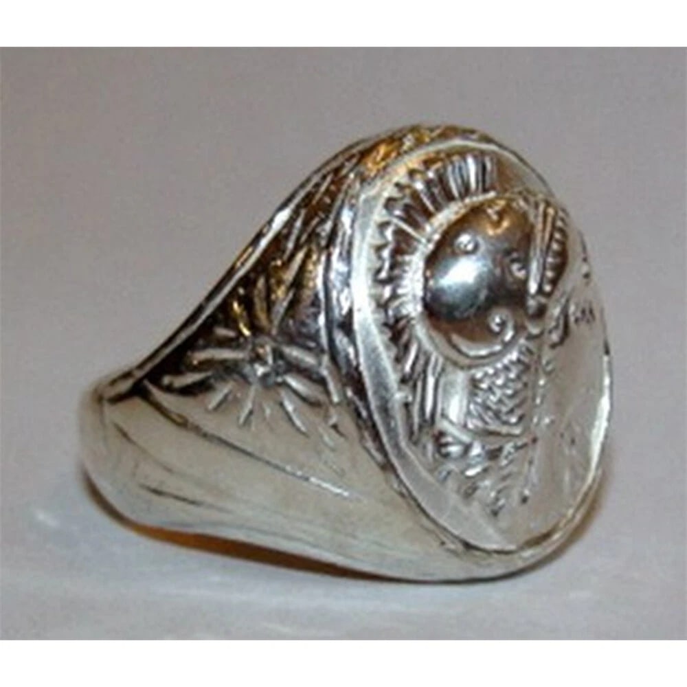 Sterling Silver Oval Perseus and Andromeda Cameo Ring - 3