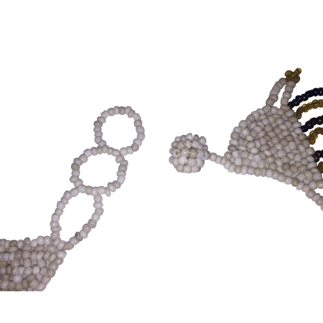 Gorgeous Multi Colored Seed Bead Collar Necklace - 5
