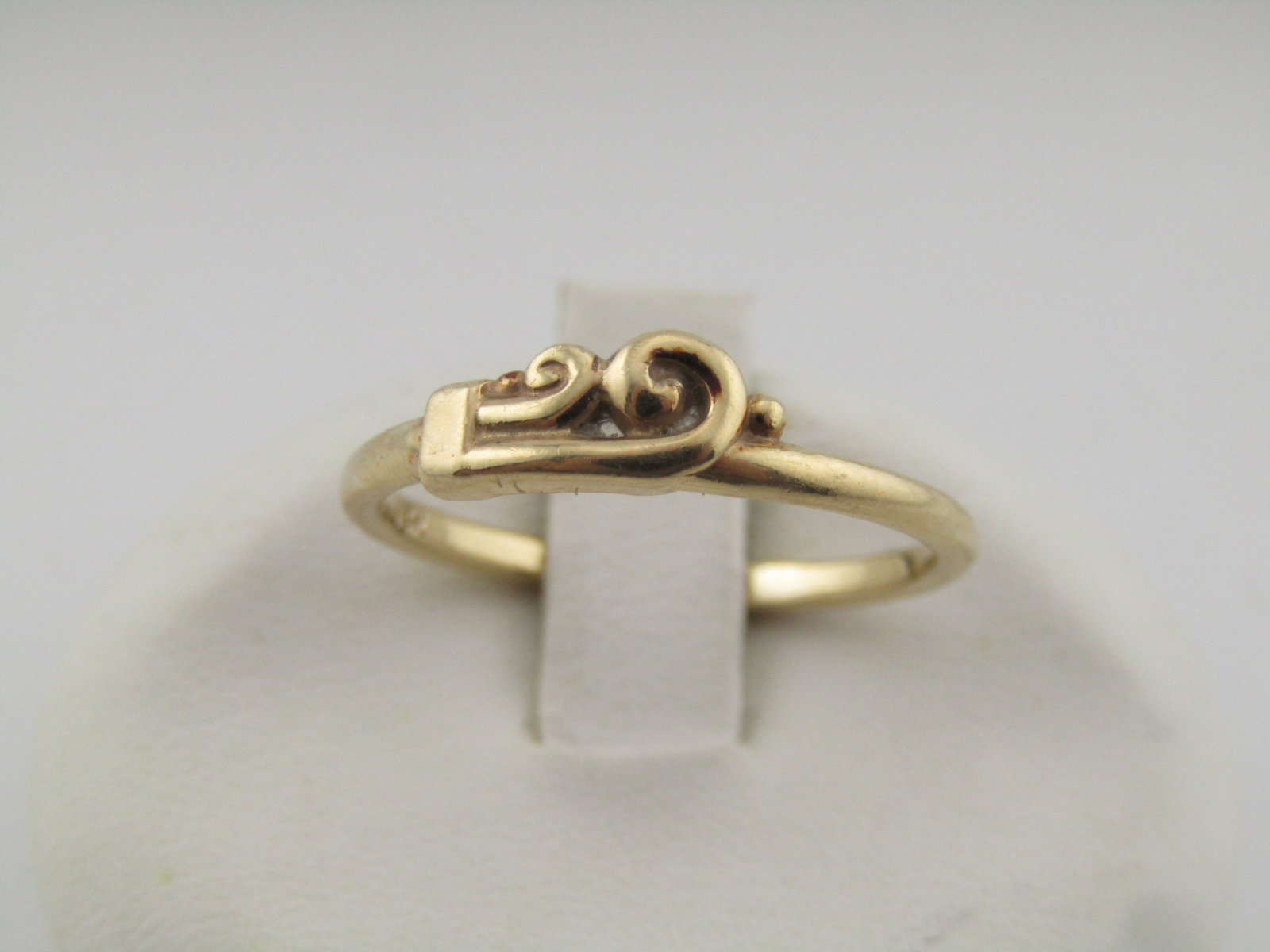 Vintage 14kt Scrolled Ring, Sz. 7.25, Mid-Century (1 of 6)