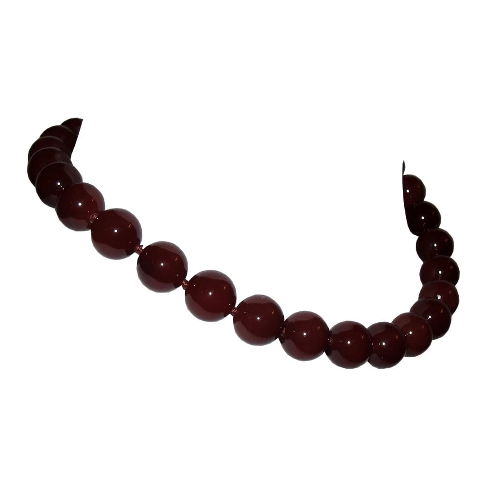Carnelian Medium Beaded Princess Necklace Alberto Juan - 3