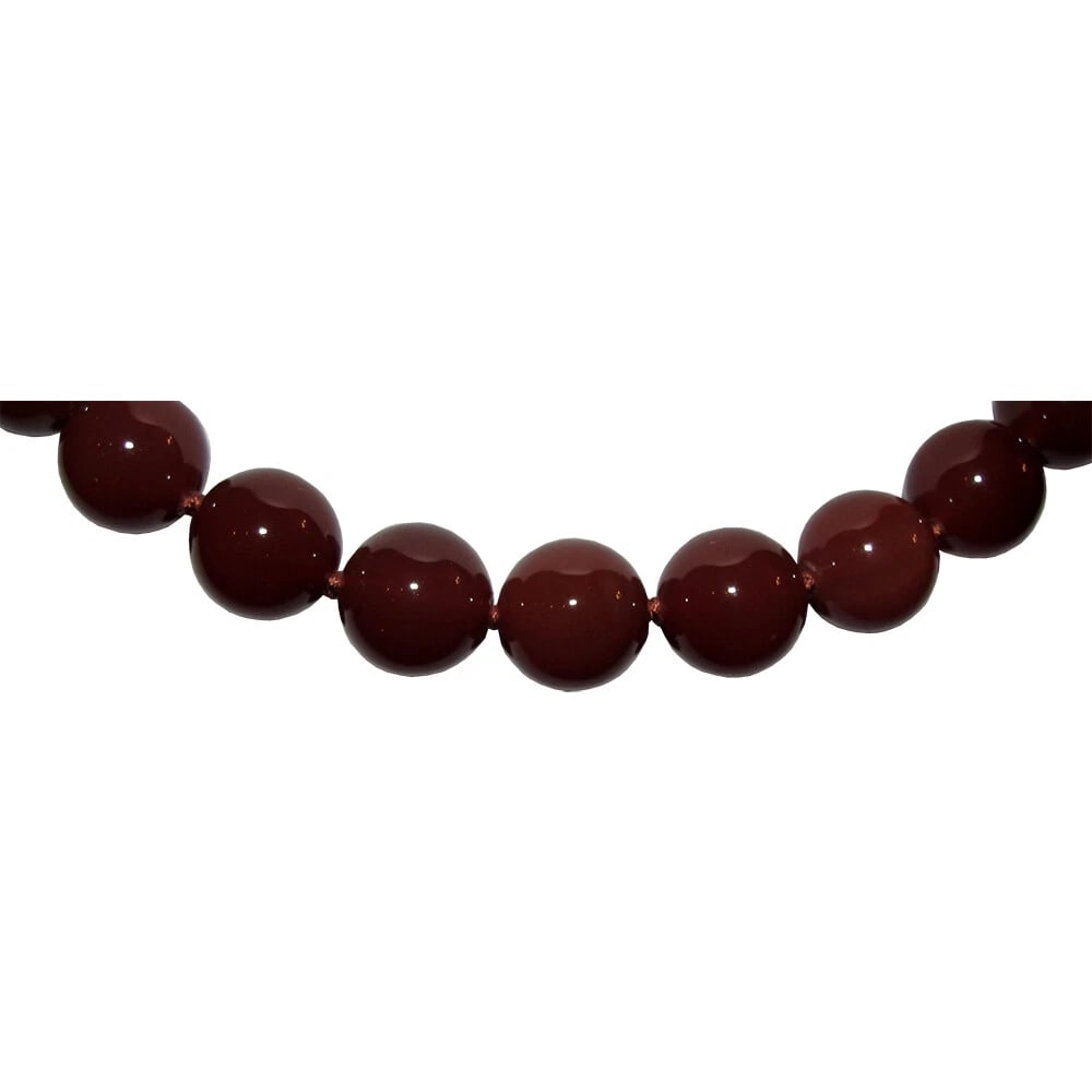 Carnelian Medium Beaded Princess Necklace Alberto Juan - 4