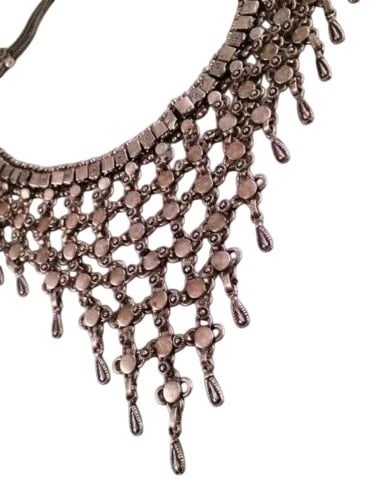 Handmade Sterling Silver Bib Necklace - 3