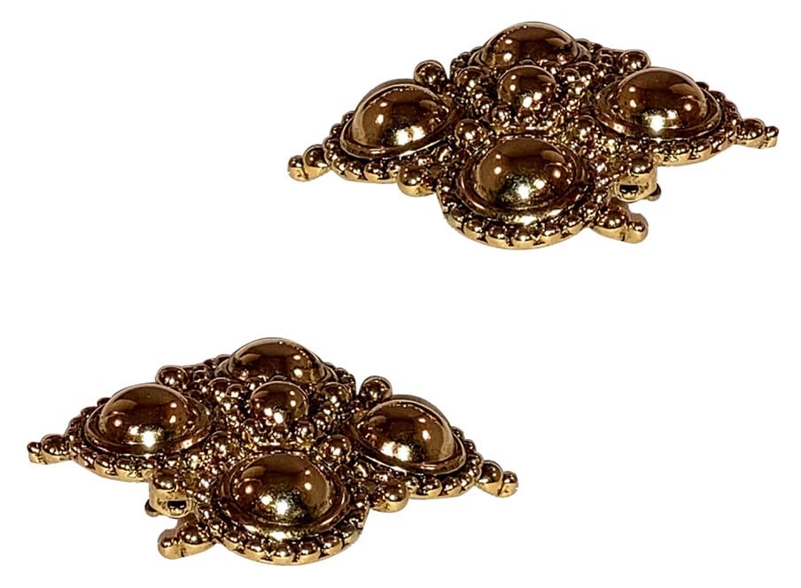 Barrera for Avon 18 kt gold plated Tribal Earrings - 3