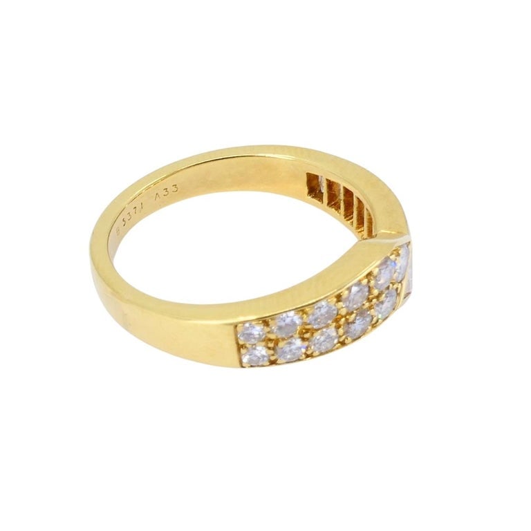 Van Cleef & Arpels 18K Gold Diamond Bypass Ring - 6