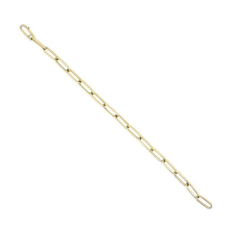 Vintage 14k Gold Paperclip Link Bracelet - 3