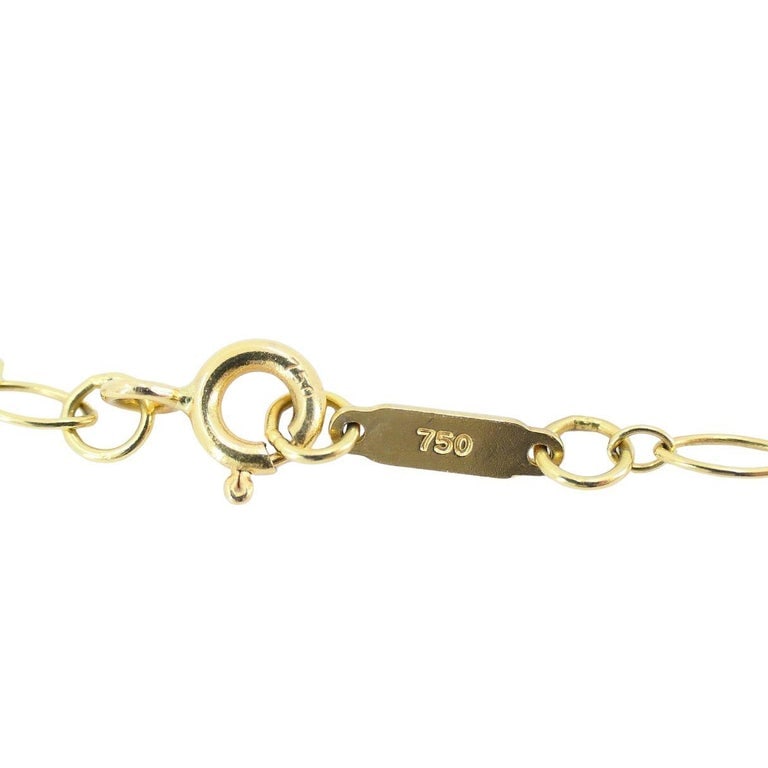 Elsa Peretti Tiffany & Co. Open Heart Key Pendant Necklace - 9