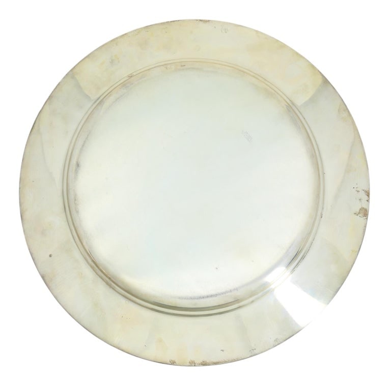 1964 Sterling Silver Lakes and Flowers Handicap Hollywood Park Trophy Plate - 8