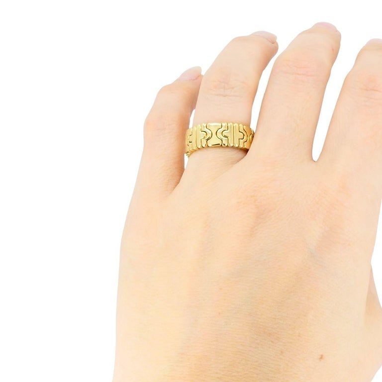 Vintage Bvlgari 18k Gold Parentesi Ring - 2