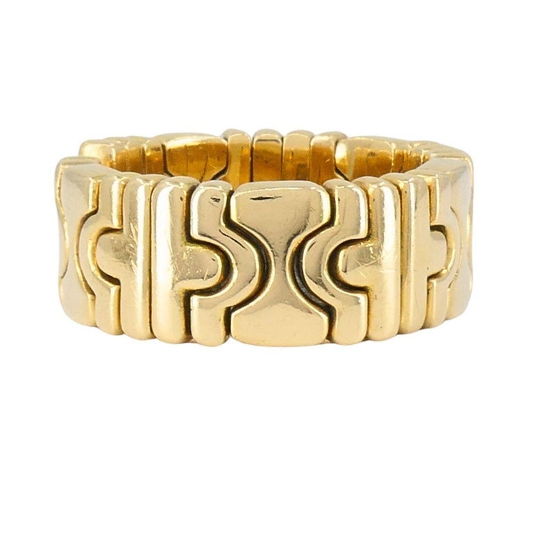 Vintage Bvlgari 18k Gold Parentesi Ring - 4