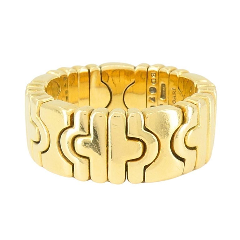 Vintage Bvlgari 18k Gold Parentesi Ring - 6