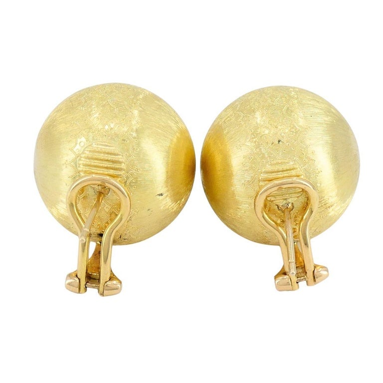 Vintage Buccellati 18k Gold Ball Earrings - 11