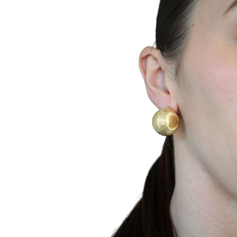 Vintage Buccellati 18k Gold Ball Earrings - 3