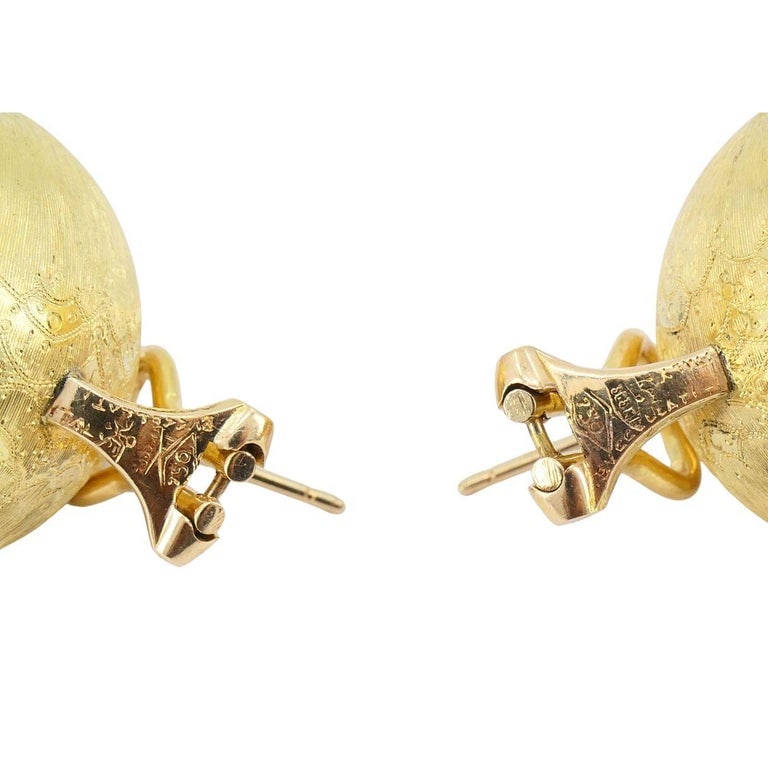 Vintage Buccellati 18k Gold Ball Earrings - 6