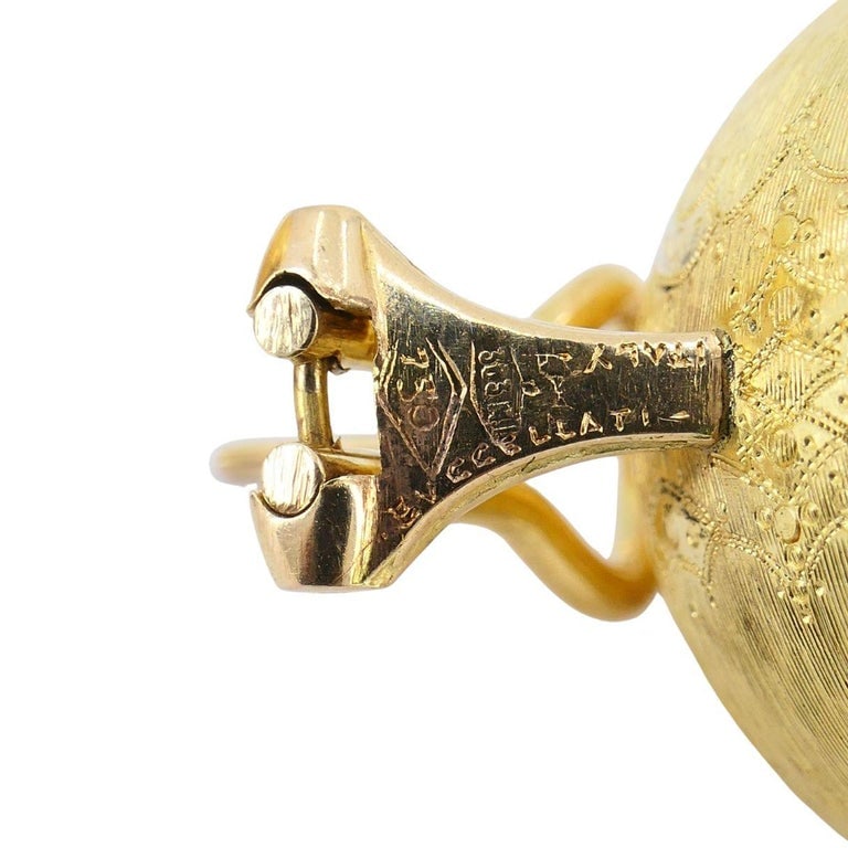 Vintage Buccellati 18k Gold Ball Earrings - 7