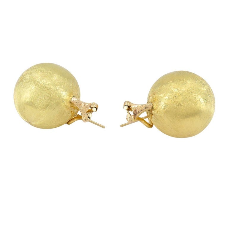 Vintage Buccellati 18k Gold Ball Earrings - 9