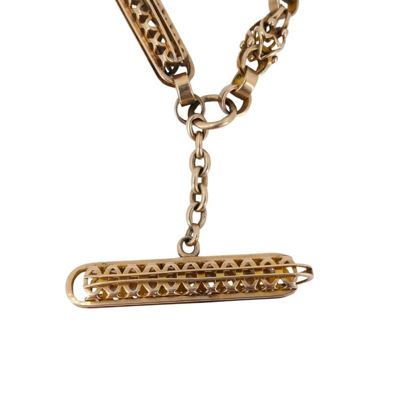 Vintage Coral Figa Pendant 14k Gold Toggle Chain Necklace - 11