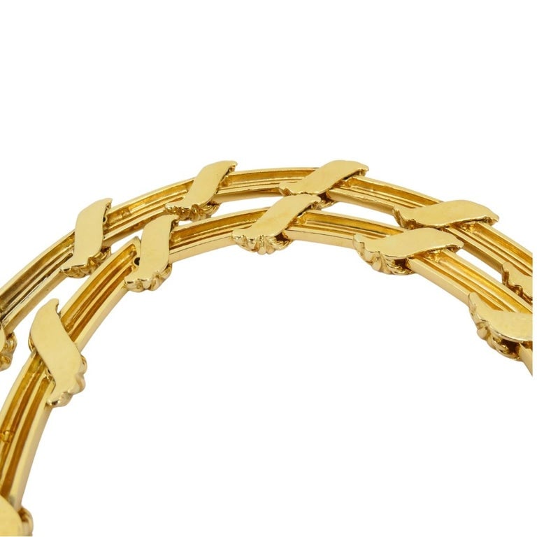 Tiffany & Co. 18k Gold Diamond Collar Necklace Rope Design - 7