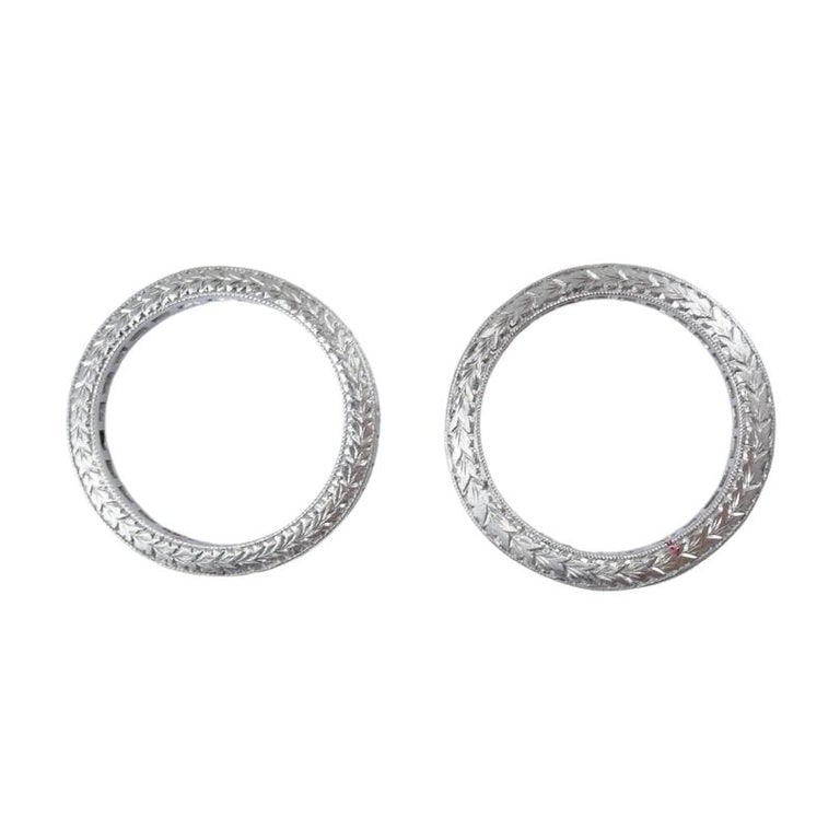 M Beaudry Princess Cut Diamond Eternity Band Platinum Size 6.5 Wedding Ring - 10