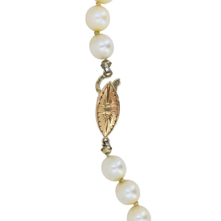 Vintage 14k Gold Cultured South Sea Pearl Strand Necklace - 3