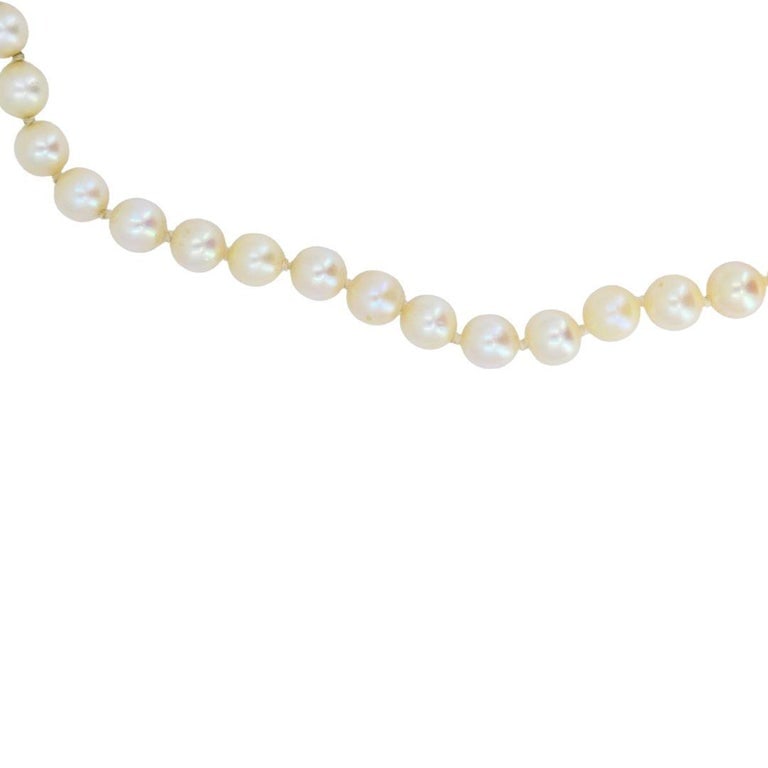 Vintage 14k Gold Cultured South Sea Pearl Strand Necklace - 4