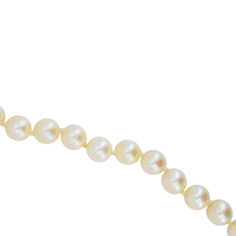 Vintage 14k Gold Cultured South Sea Pearl Strand Necklace - 5