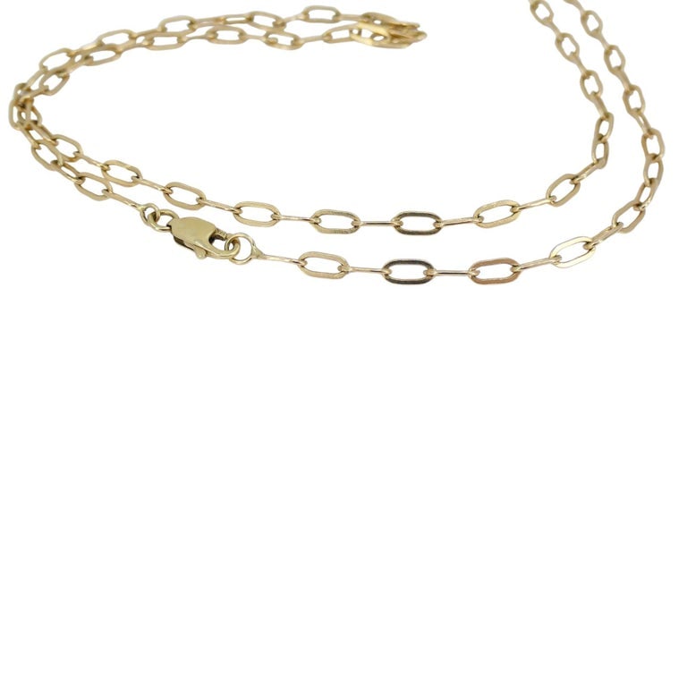 Modernist Gold Malachite Pendant Chain Necklace - 10